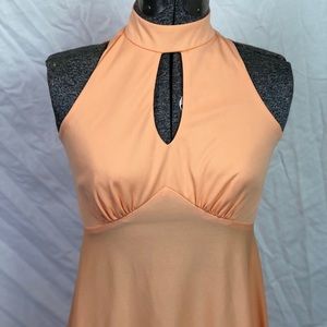 Vintage 70’s Peach Disco Dress